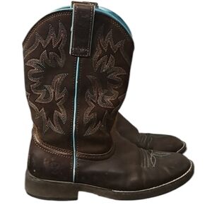 ARIAT Delilah Round Toe Western Boots, Brown, size 6.5B 🤠